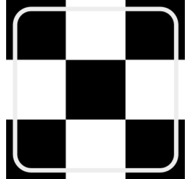 Bases para copos padrão quadriculado - TenStickers