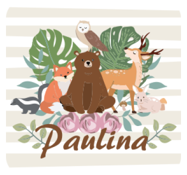 Bases para copos personalizáveis encontro de animais fofos - TenStickers