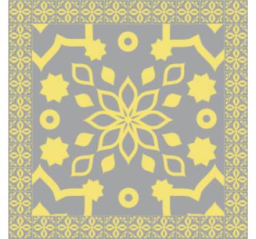 Bases para copos com componentes botânicos intricados - TenStickers