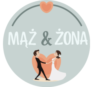 Bases para copos casamentos casal de noivos coração - TenStickers