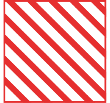 Bases para copos com padrão listrado vermelho - TenStickers