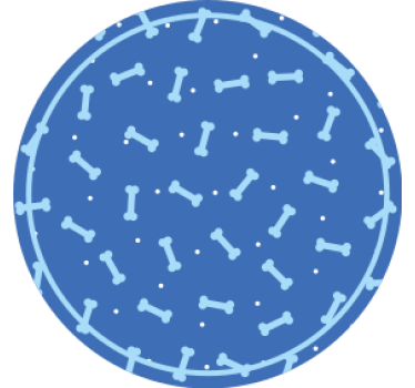 Bases para copos com padrão de osso - TenStickers