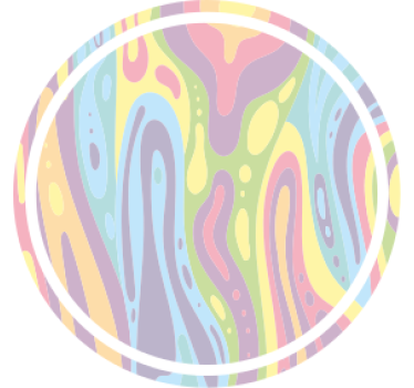 Bases para copos com padrão pastel ondulado - TenStickers