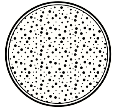 Bases para copos com padrão de pontos pretos - TenStickers