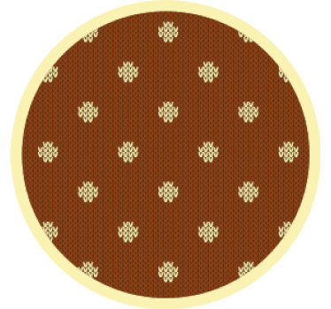Bases para copos com poás marrons texturizados - TenStickers