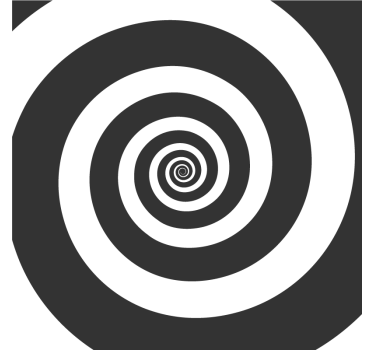 Bases para copos com padrão espiral contrastante - TenStickers