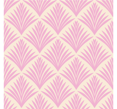 Bases para copos com padrão de folhas rosa claro - TenStickers