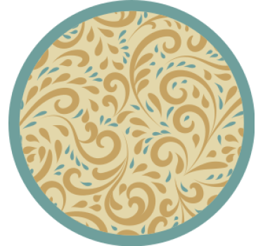 Bases para copos inspiração floral elegante - TenStickers