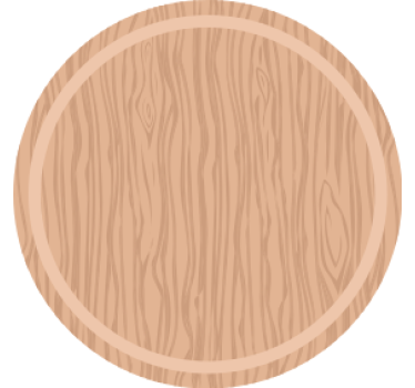 Bases para copos superfície em madeira - TenStickers