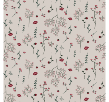 Bases para copos com fundo estampado botânico - TenStickers