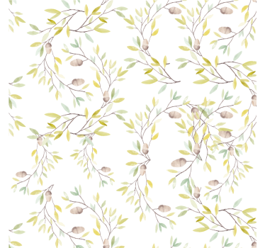 Bases para copos com estampa de videira floral - TenStickers