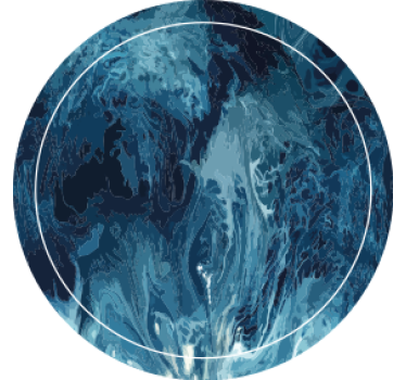 Bases para copos padrão azul em espiral abstracto - TenStickers