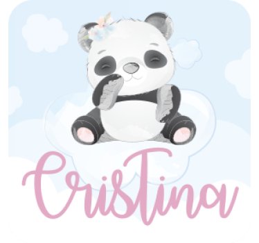 Bases para copos personalizáveis panda divertido - TenStickers