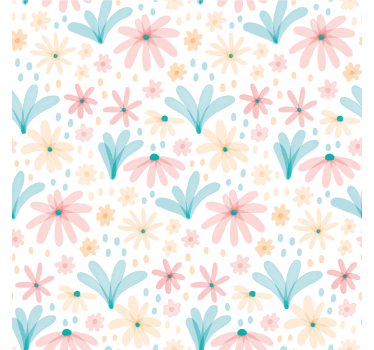 Bases para copos com estampa floral - TenStickers