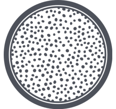 Bases para copos com padrão circular de bolinhas - TenStickers