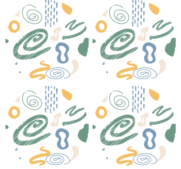 Bases para copos com padrões de redemoinho abstratos - TenStickers