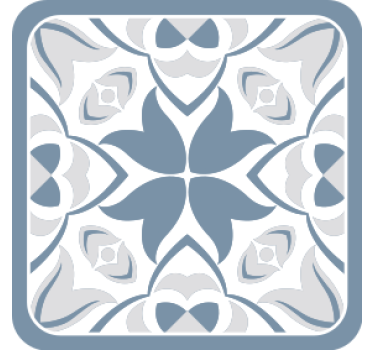 Bases para copos conceito floral elegante - TenStickers