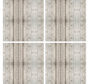 Bases para copos com textura de madeira - TenStickers