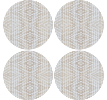 Bases para copos com superfície circular texturizada - TenStickers