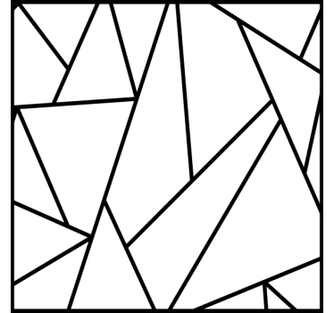 Bases para copos linhas pretas geométricas - TenStickers