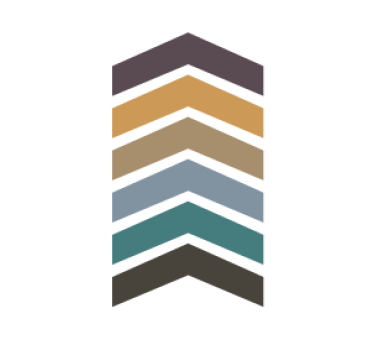 Bases para copos com padrão chevron em camadas - TenStickers