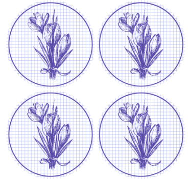 Bases para copos ilustração botânica elegante - TenStickers