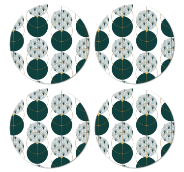 Bases para copos em vinil modernas Estilo glamour geoart - TenStickers