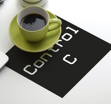 Bases para copos alternativas Controle c + controle v - TenStickers