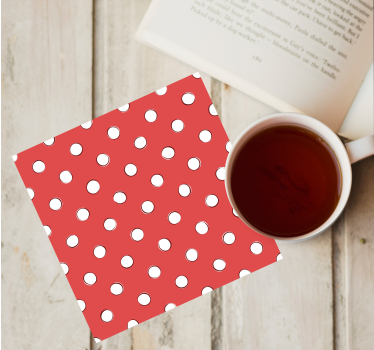 Bases para copos com estampa de bolinhas - TenStickers