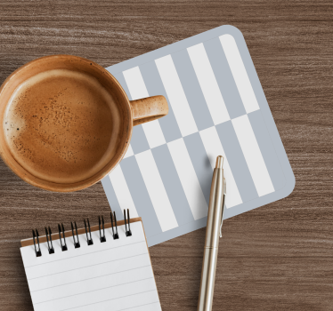 Bases para copos com padrão de superfície listrado - TenStickers