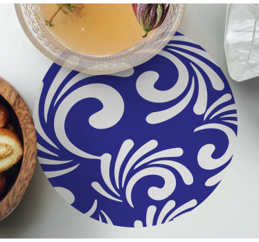 Bases para copos com padrão espiralado - TenStickers