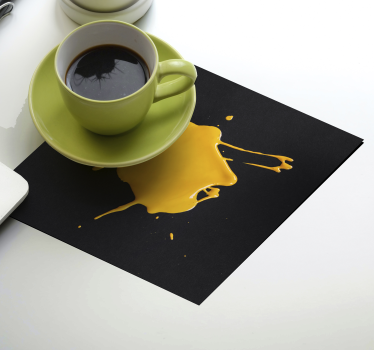 Bases para copos em vinil de texturas Efeito de pintura - TenStickers