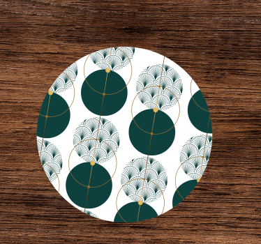 Bases para copos em vinil modernas Estilo glamour geoart - TenStickers