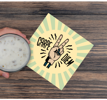 Bases para copos frase símbolo da paz - TenStickers