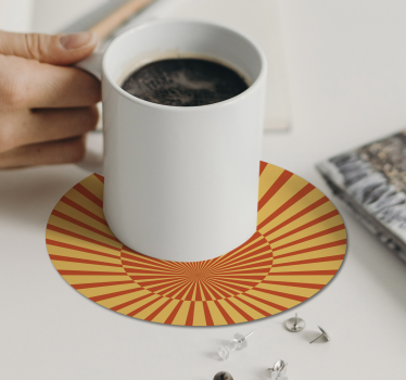 Bases para copos padrão raio de sol radiante - TenStickers