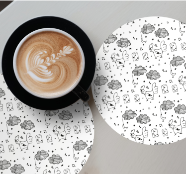 Bases para copos personalizáveis estilo charmoso de fazenda - TenStickers