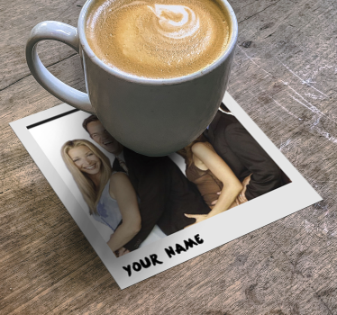 Bases para copos personalizáveis Moldura polaroid - TenStickers