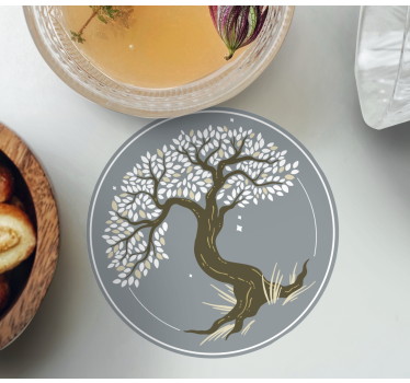 Bases para copos silhueta elegante de Árvore - TenStickers