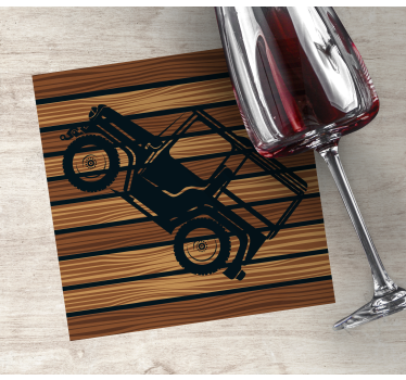 Bases para copos veículo off-road vintage - TenStickers