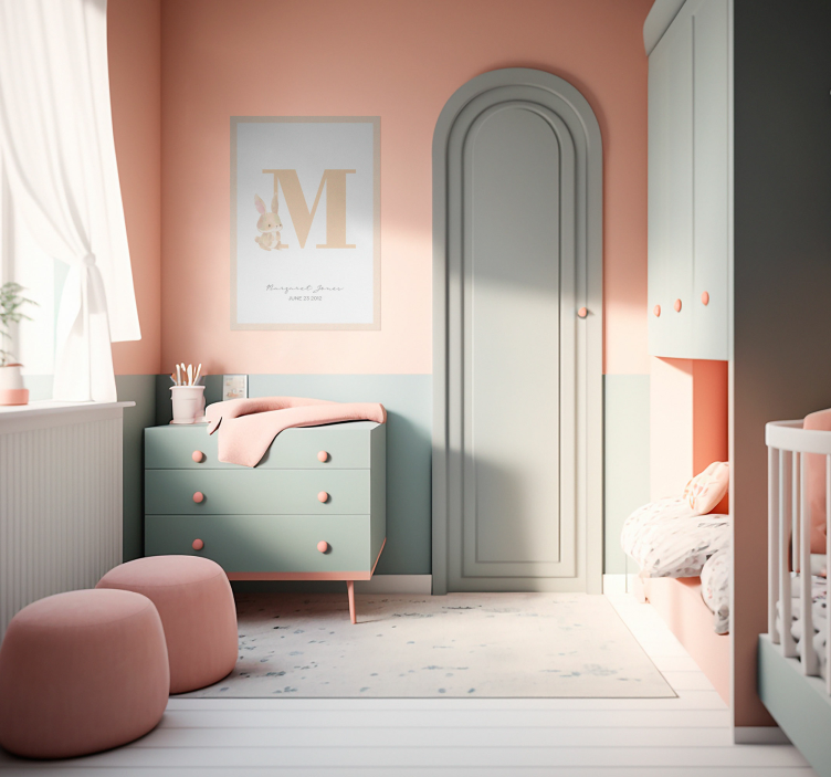 Poster para personalizar personalizado Inicial - TenStickers