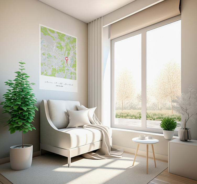 Poster para personalizar onde tudo começou - TenStickers