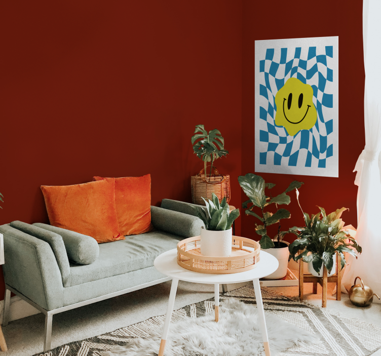 Poster decorativo smiley groovy - TenStickers