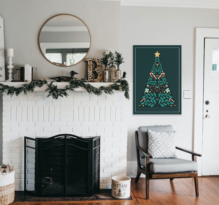 Poster da árvore de natal - TenStickers