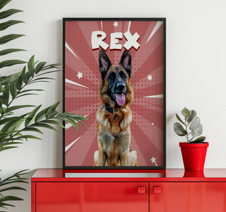 Poster animais variados estilo cômico personalizado - TenStickers