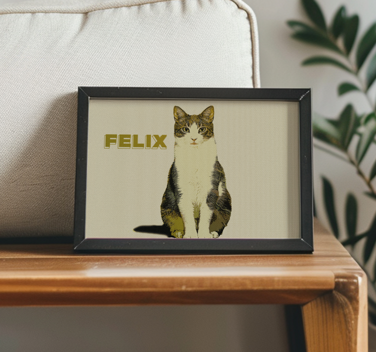 Poster animais variados ilustração personalizada meio tom - TenStickers