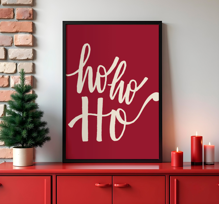Poster Natal ho ho ho - TenStickers