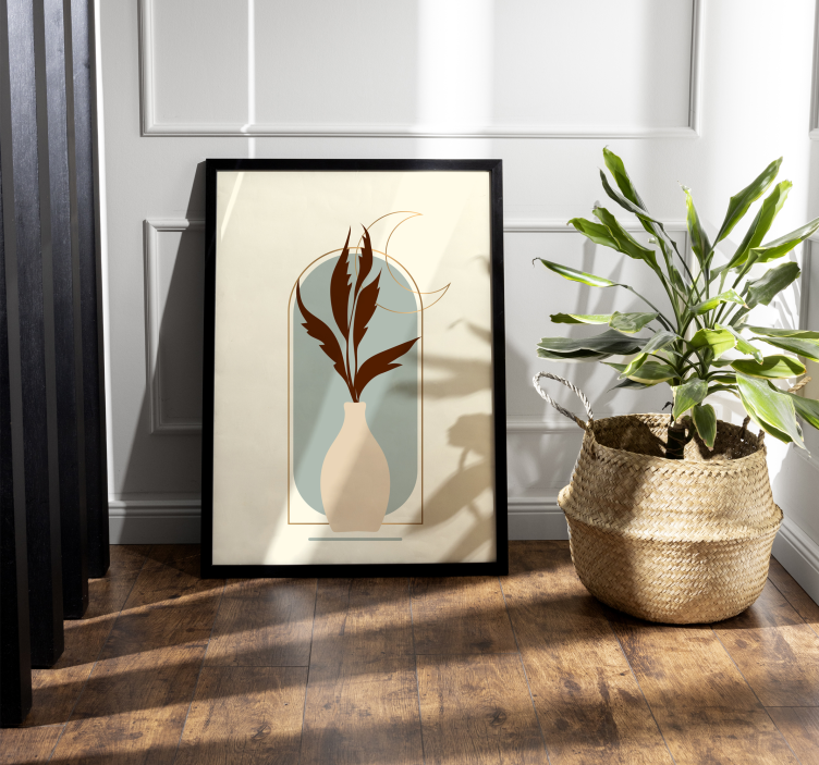 Poster de planta no estilo boho - TenStickers