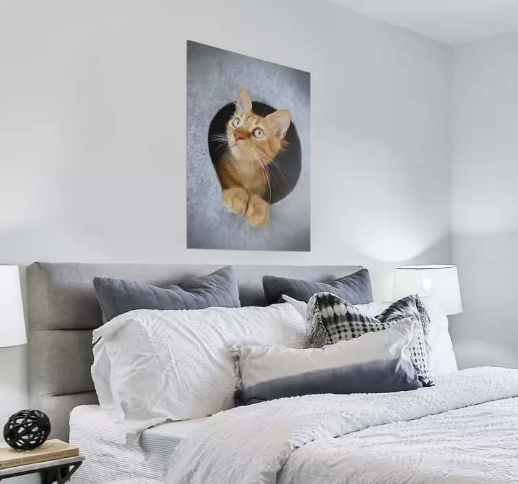 Poster decorativo de gatinho fofo - TenStickers