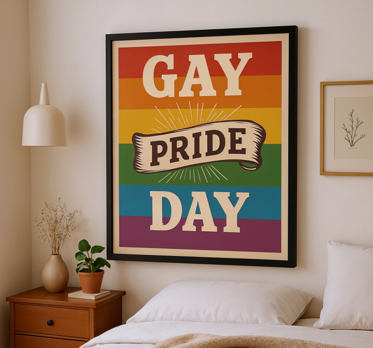 Poster de frases dia do orgulho gay - TenStickers
