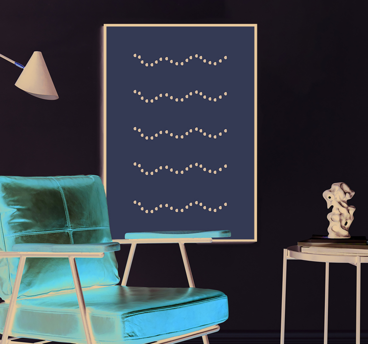 Poster nórdico pedras no chão - TenStickers